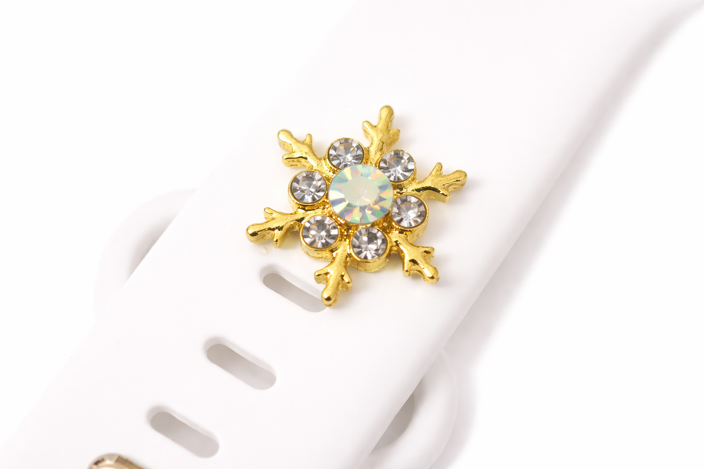 Large Snowflake Charm (AB Stone)