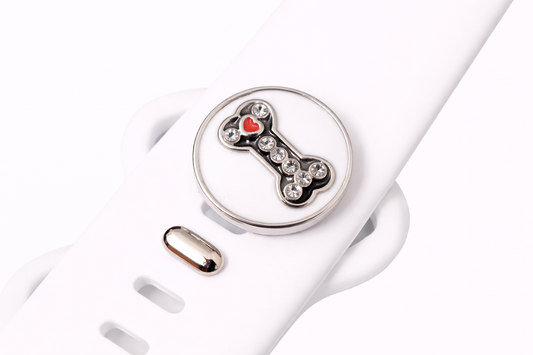 White Dog Bone Jewelry Charm