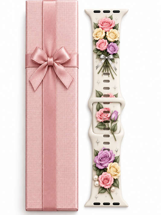 Floral Rose Apple Watch Band