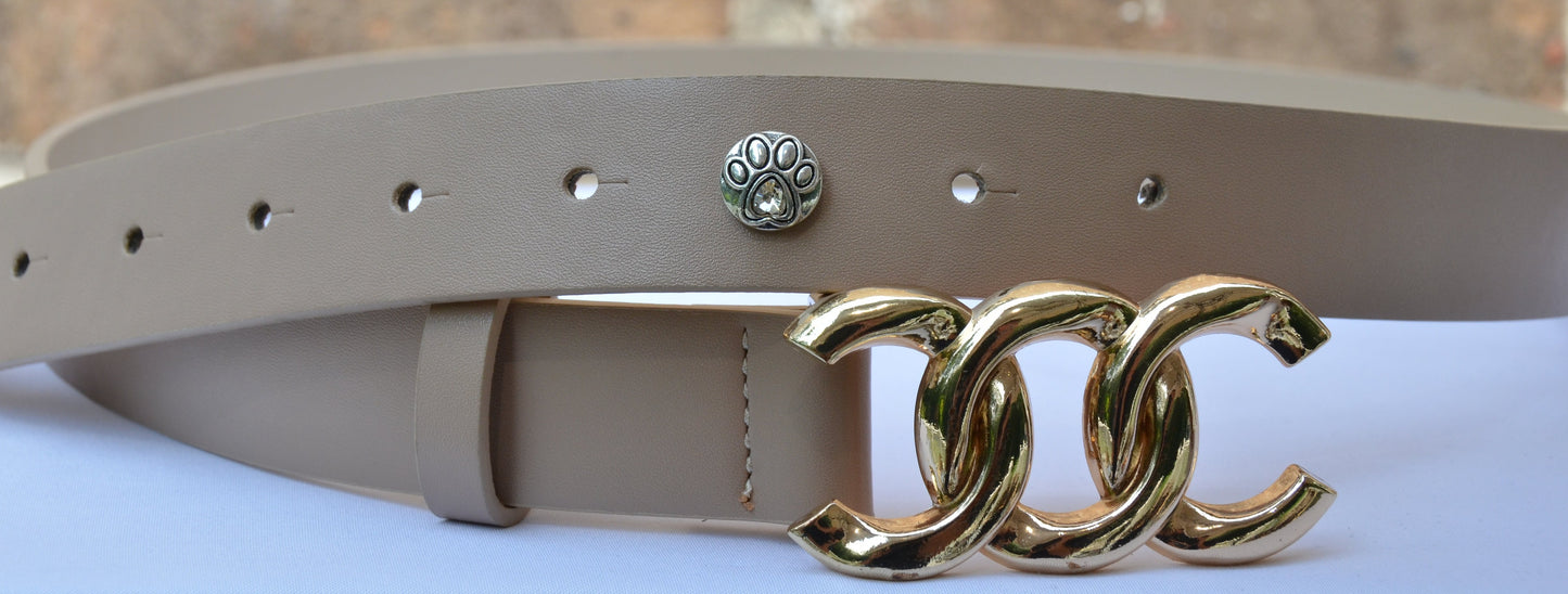 Yellow Dog Paw for Belts, Bags and Watch Bands