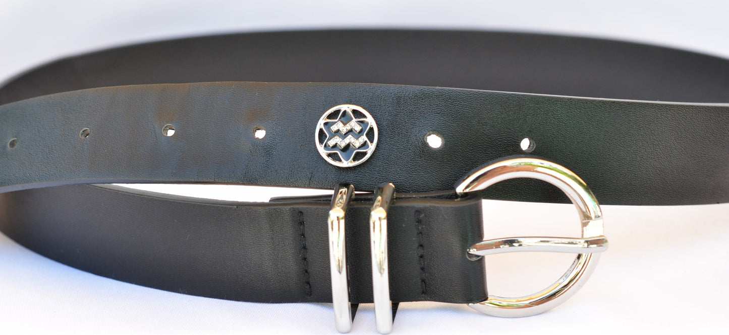 Aquarius Zodiac Charm for Belts, Bags and Watch Bands