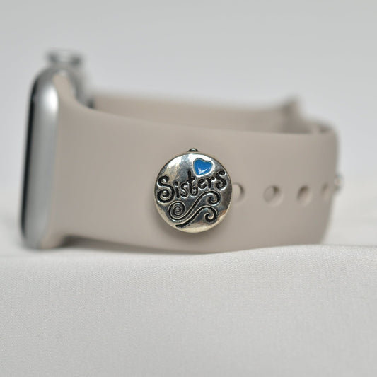 Blue Sisters Charm for Belts, Bags and Watch Bands