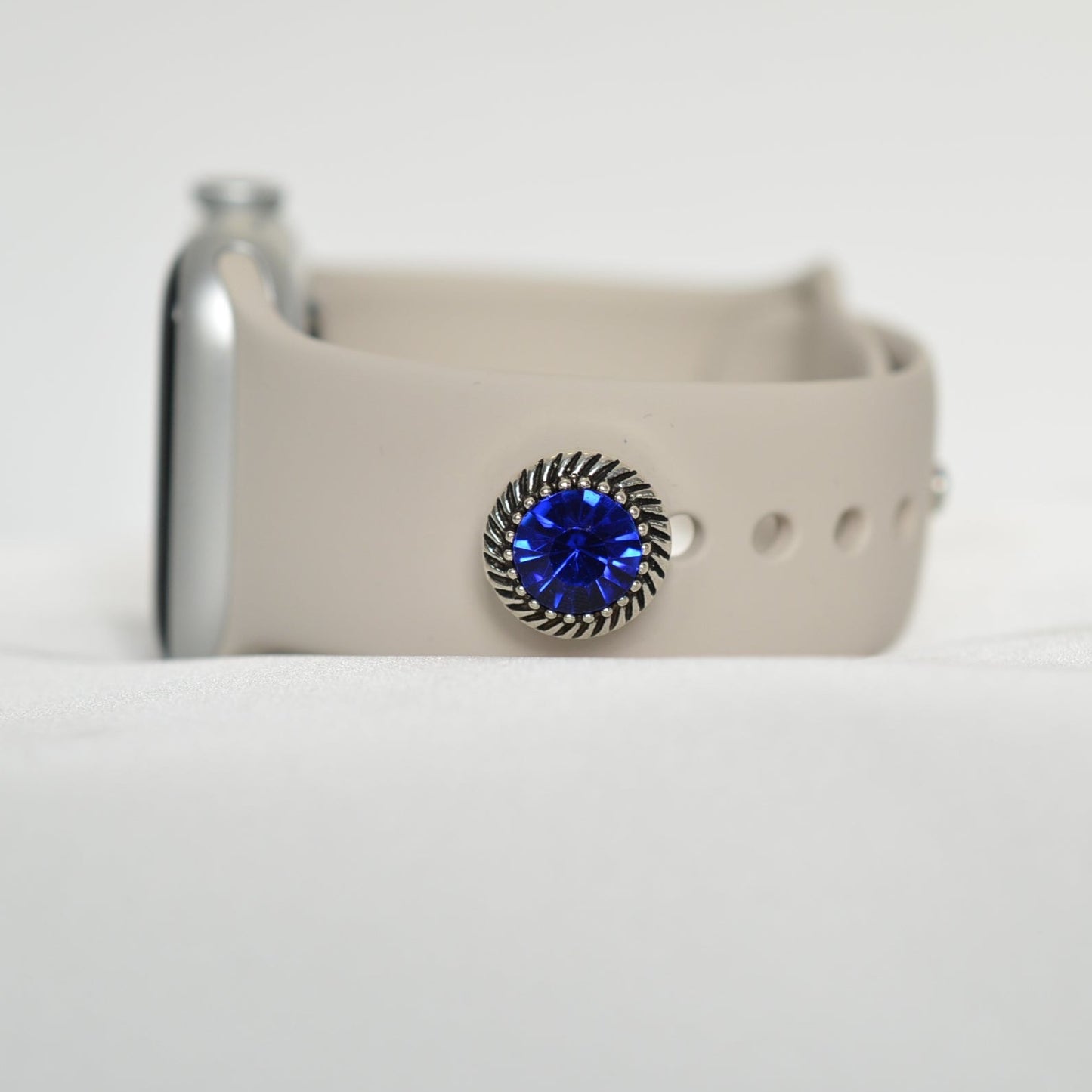Dark Blue Stone Snap Charms for Belt, Bag and Watch Bands