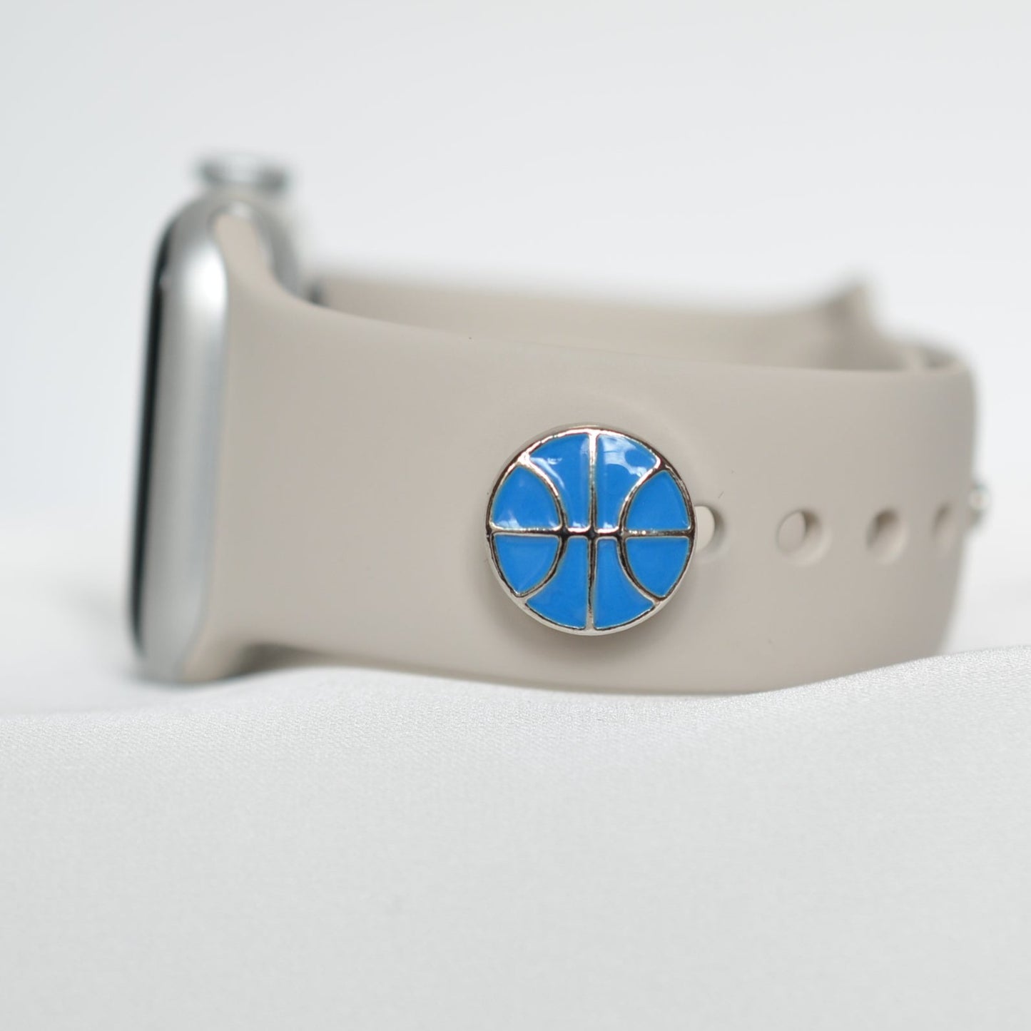 Blue Basketball Charm for Belts, Bags and Watch Bands