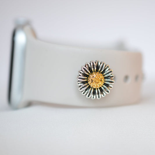 Sunflower Charm For Belts, Bags and Watch Bands