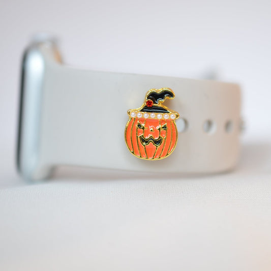 Pumpkin Charm For belts, bags and Watch Bands