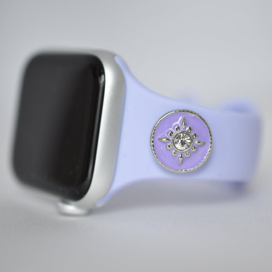 Mauve Purple Apple Band with Charm