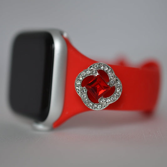 Red Apple Watch Band with Charm 