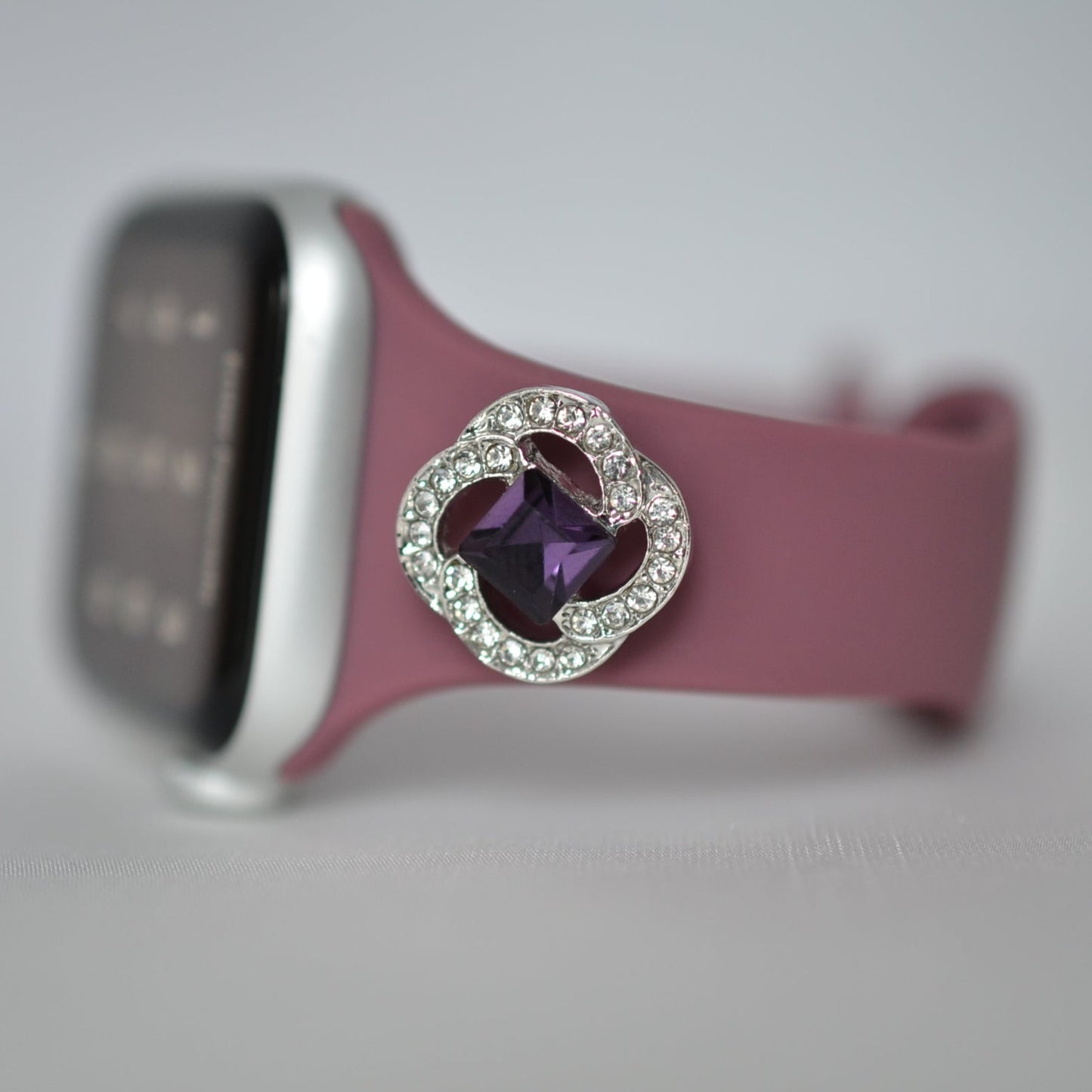Cranberry Purple Apple Band and Charm