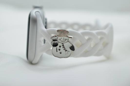 Snowman Charm for Watch Bands, Belts and Bags