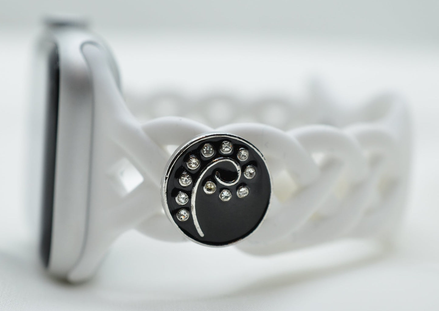 Black Design Charm for Belts, Bags and Watch Bands
