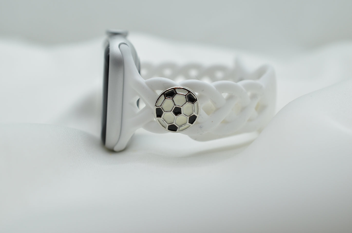 Soccer Ball Charm for Watch Bands, Belts and Bags