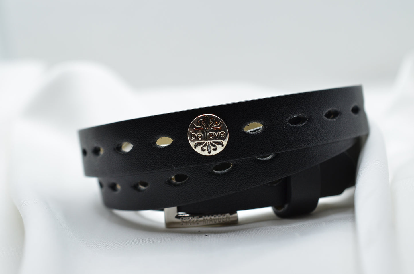 Believe Charm for Belts, Bags and Watch Bands