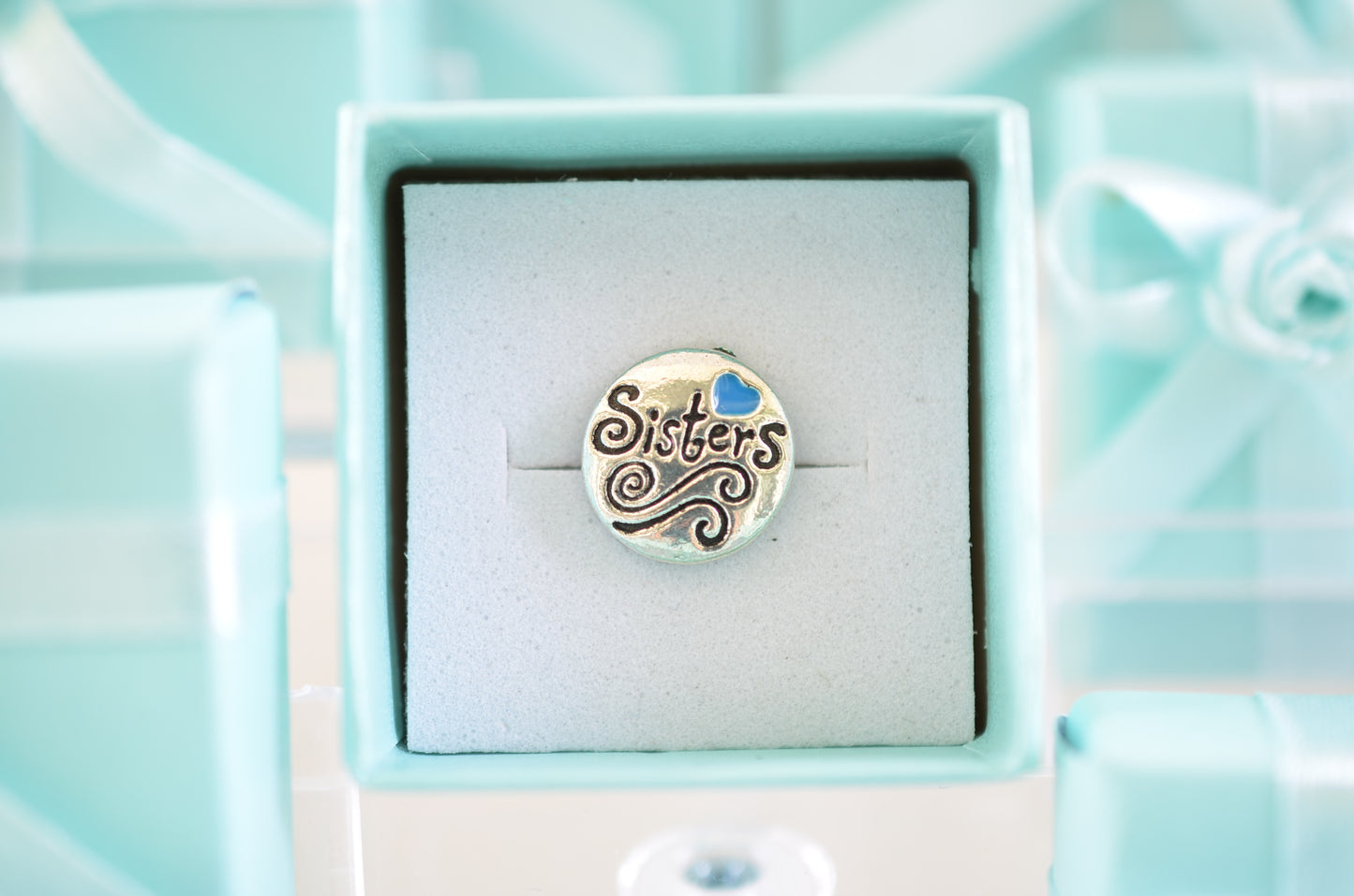 Blue Sisters Charm for Belts, Bags and Watch Bands