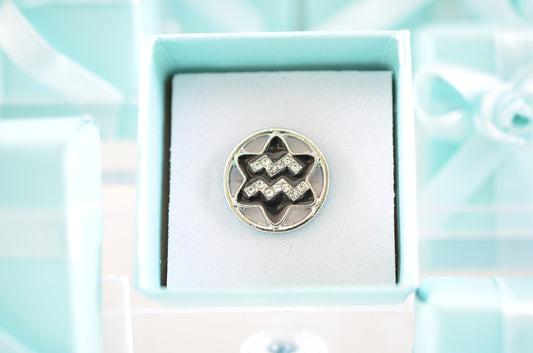 Aquarius Zodiac Charm for Belts, Bags and Watch Bands