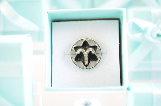 Zodiac Symbol Aries Charm for Belts, Bags and Watch Bands