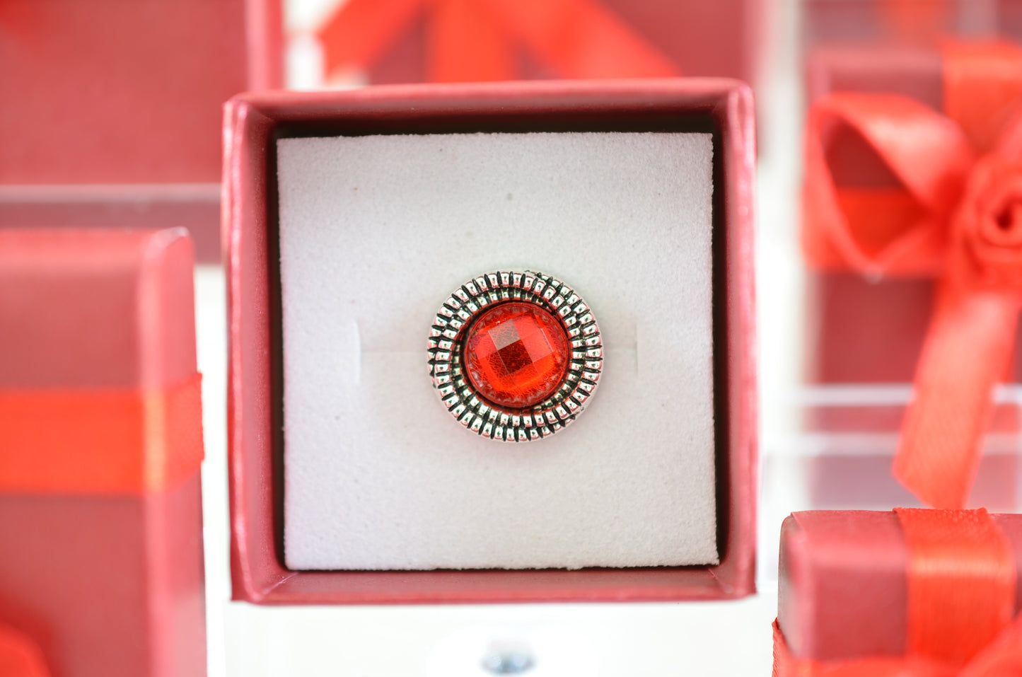 Red Stone Charm for Watch Bands