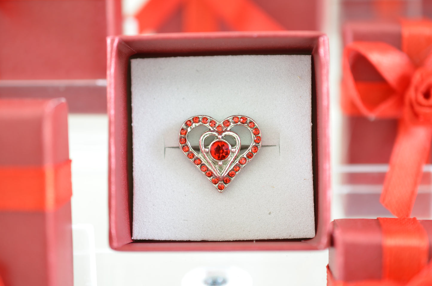 Red Heart Charm for Belt, Bag and Watch Bands