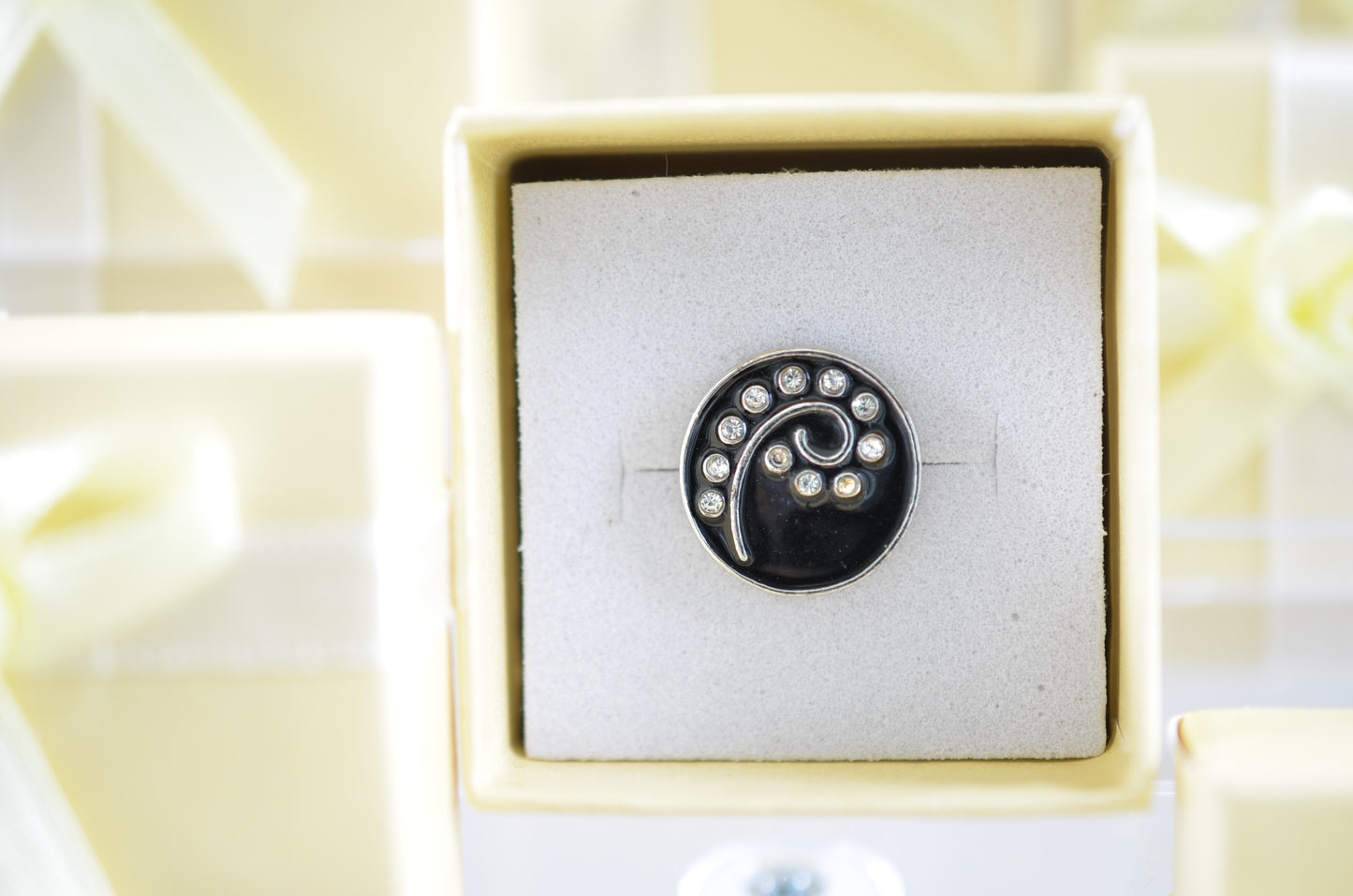 Black Design Charm for Belts, Bags and Watch Bands