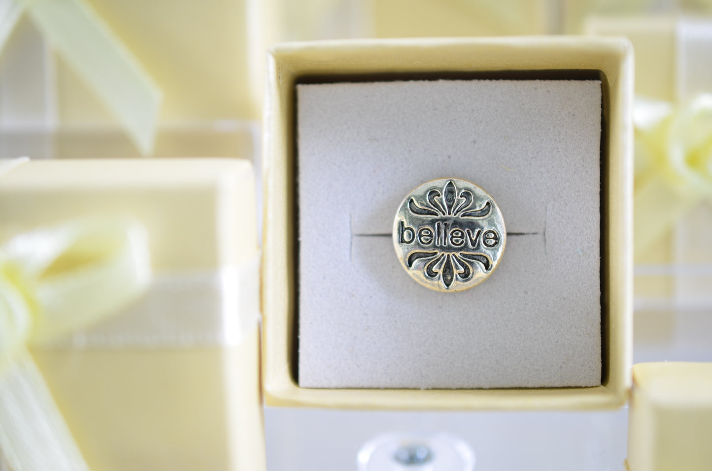 Believe Charm for Belts, Bags and Watch Bands