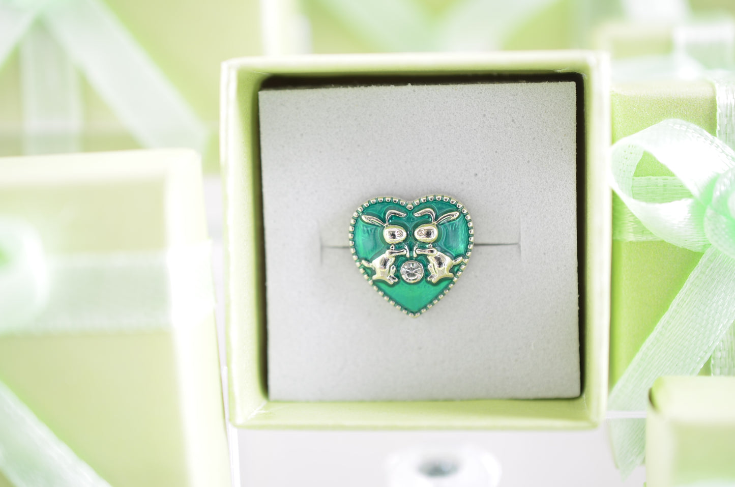 Green Rabbit Charm for Watch Bands
