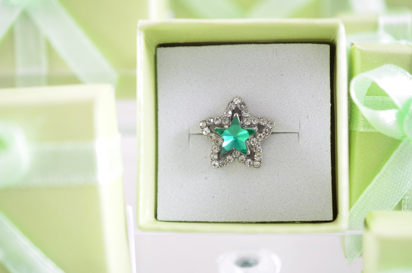 Green Star Charm for Belts, Bags and Watch Bands