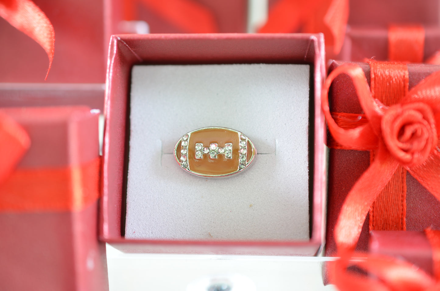 Football Charm for Belts, Bags and Watch Bands