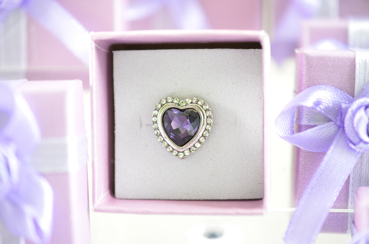Purple Heart Charm for Belts, Bags and Watch Bands