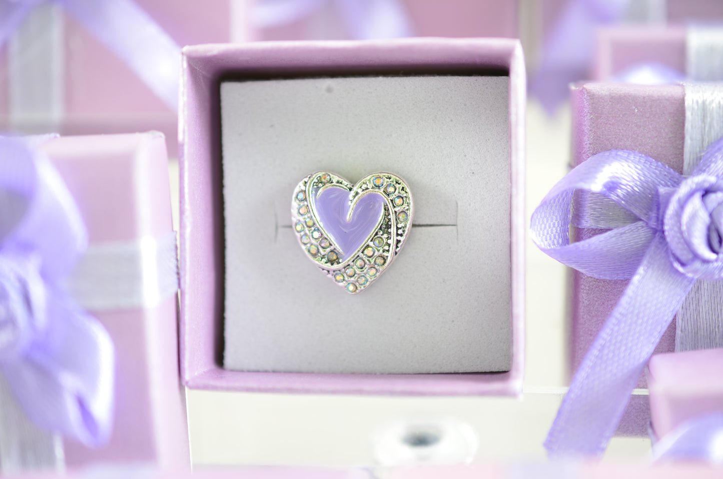 Purple Heart Charm for Belts, Bags and Watch Bands