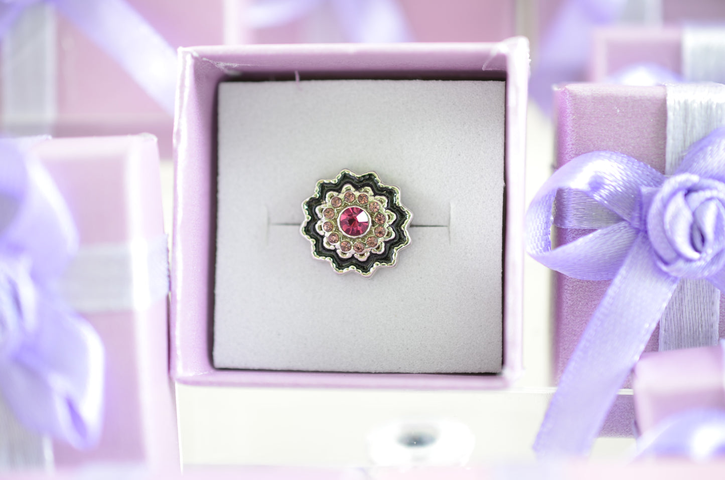 Purple and Black Charm for Belts, Bags and Watch Bands