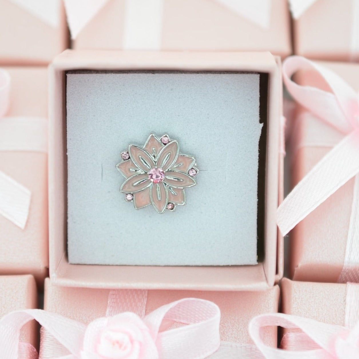 Light Pink Petal Flower Charm for Watch Bands and Belts