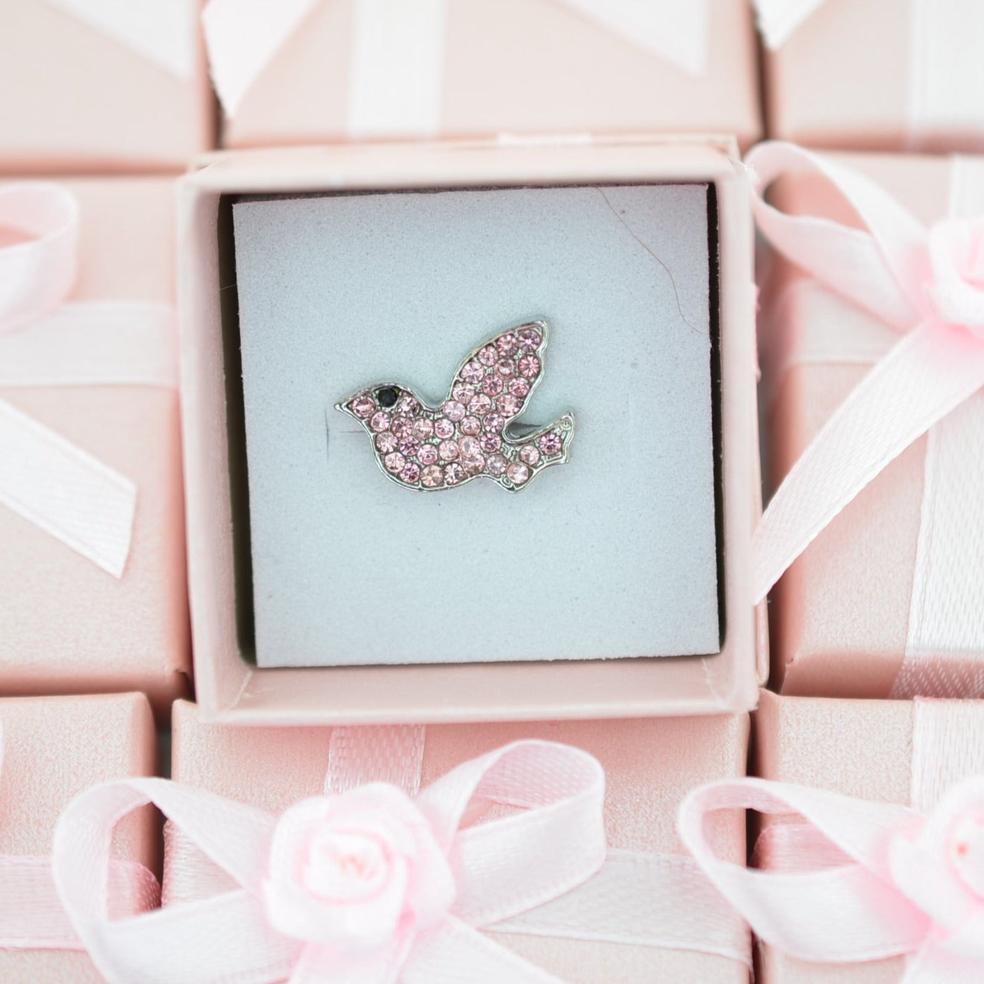 Pink Dove Jewelry Charm for Watch Bands and Belts