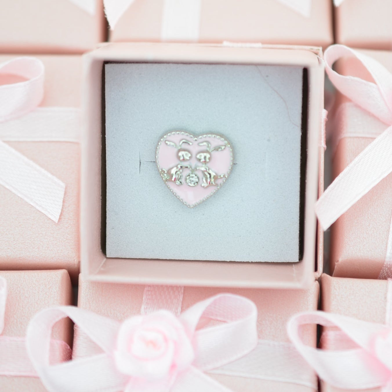 Pink Rabbit Charm for Watch Bands and Belts