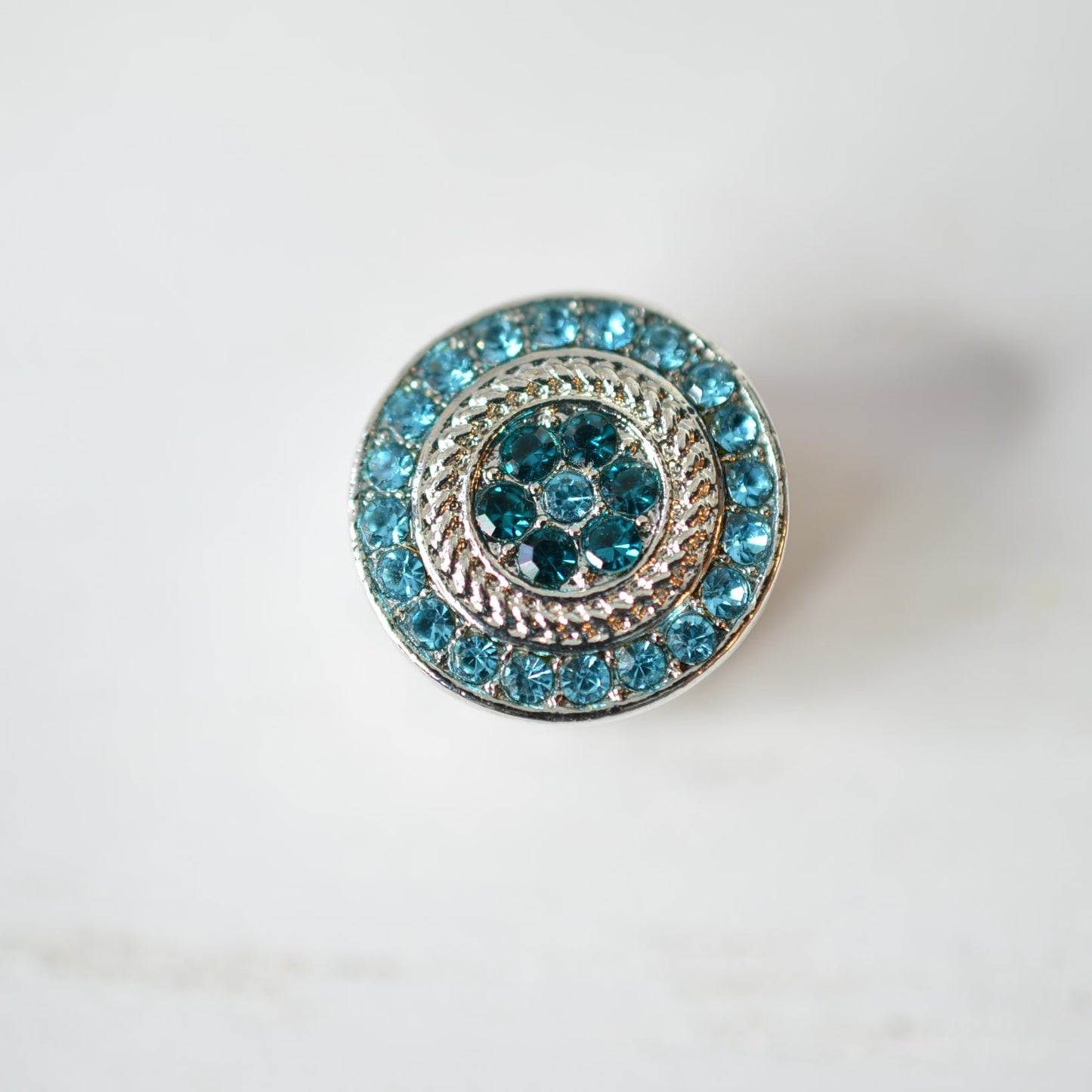 Blue stone charm for watch bands and belts