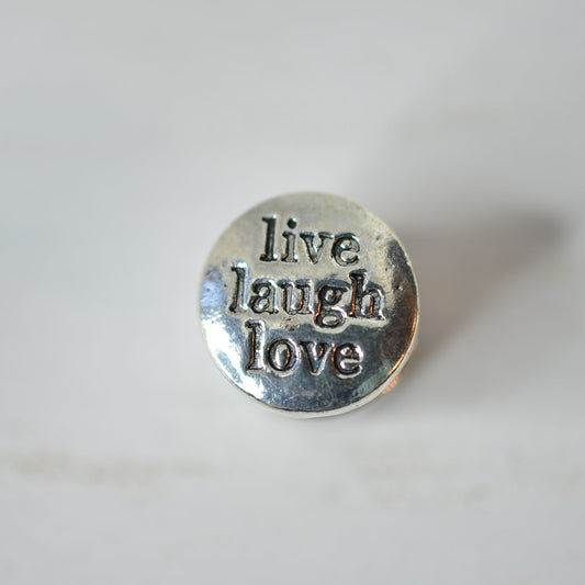Live Laugh Love watch band charm