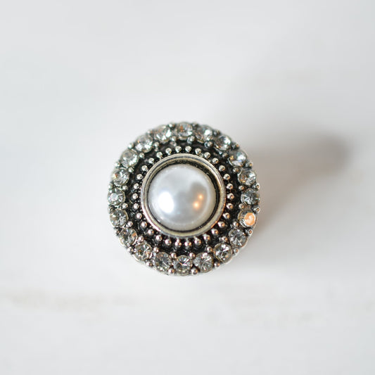 White Pearl Watch Band Charm