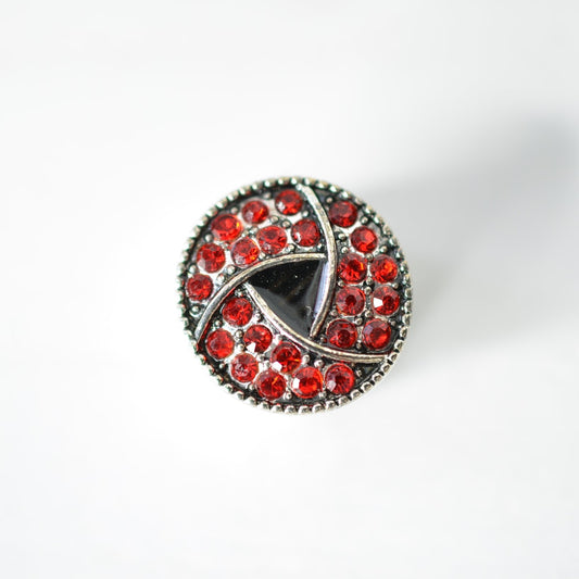 Red stone watch band charm