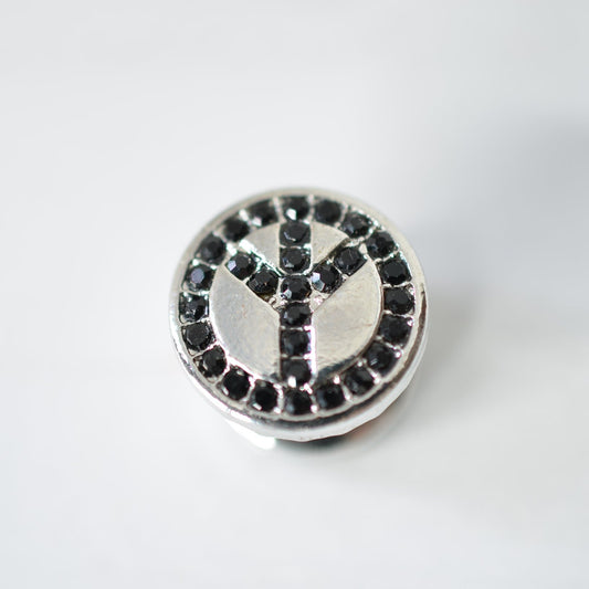 Peace sign watch charm