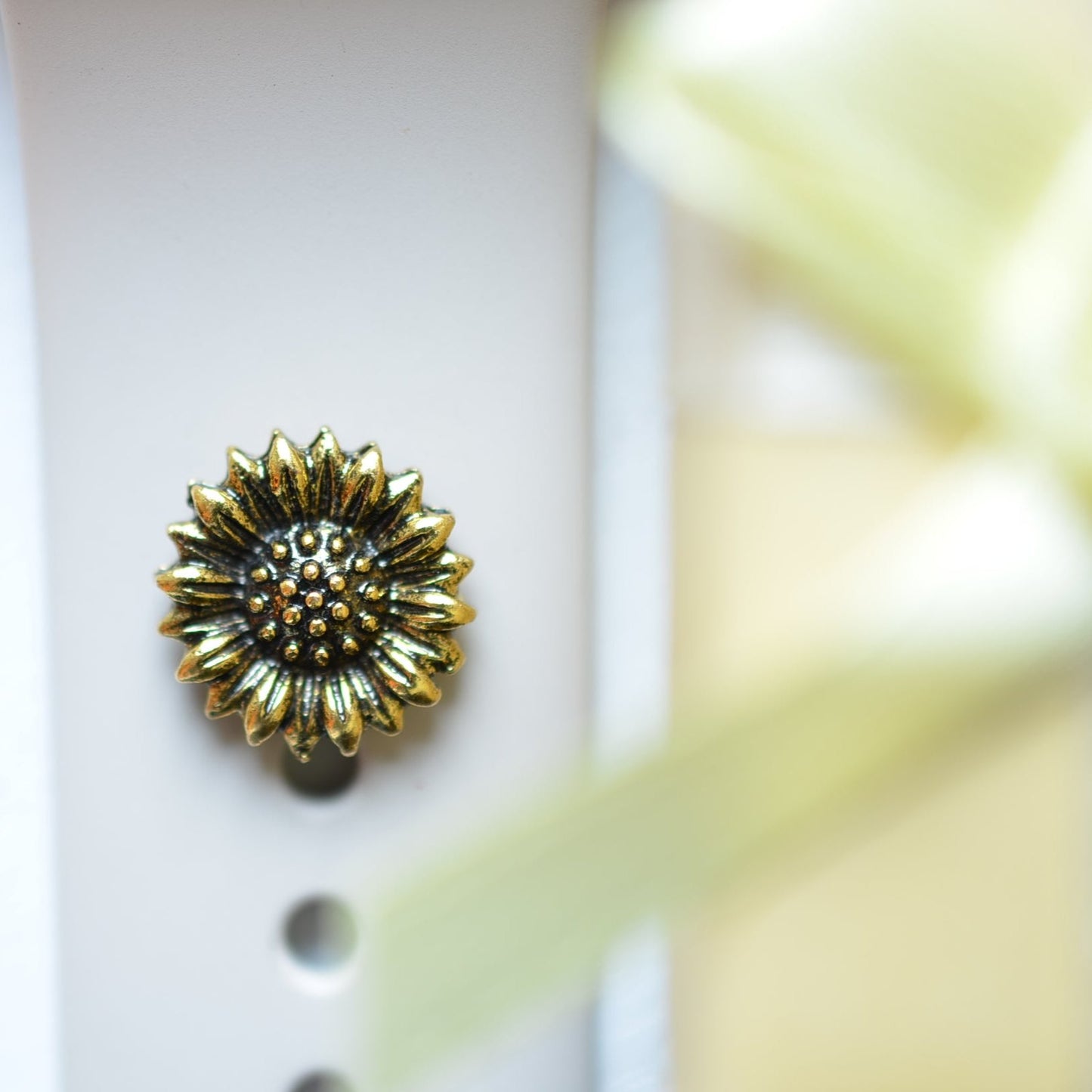Beautiful Sunflower Watch Band Charm