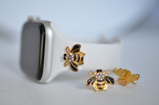 Gold Bee Charm for Watch Bands