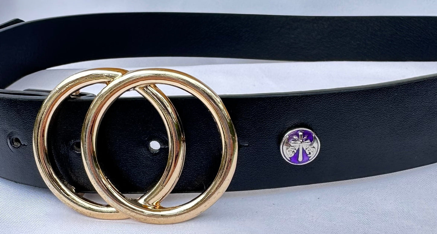 Purple Cross Belt, Bag and Watch Band Charm