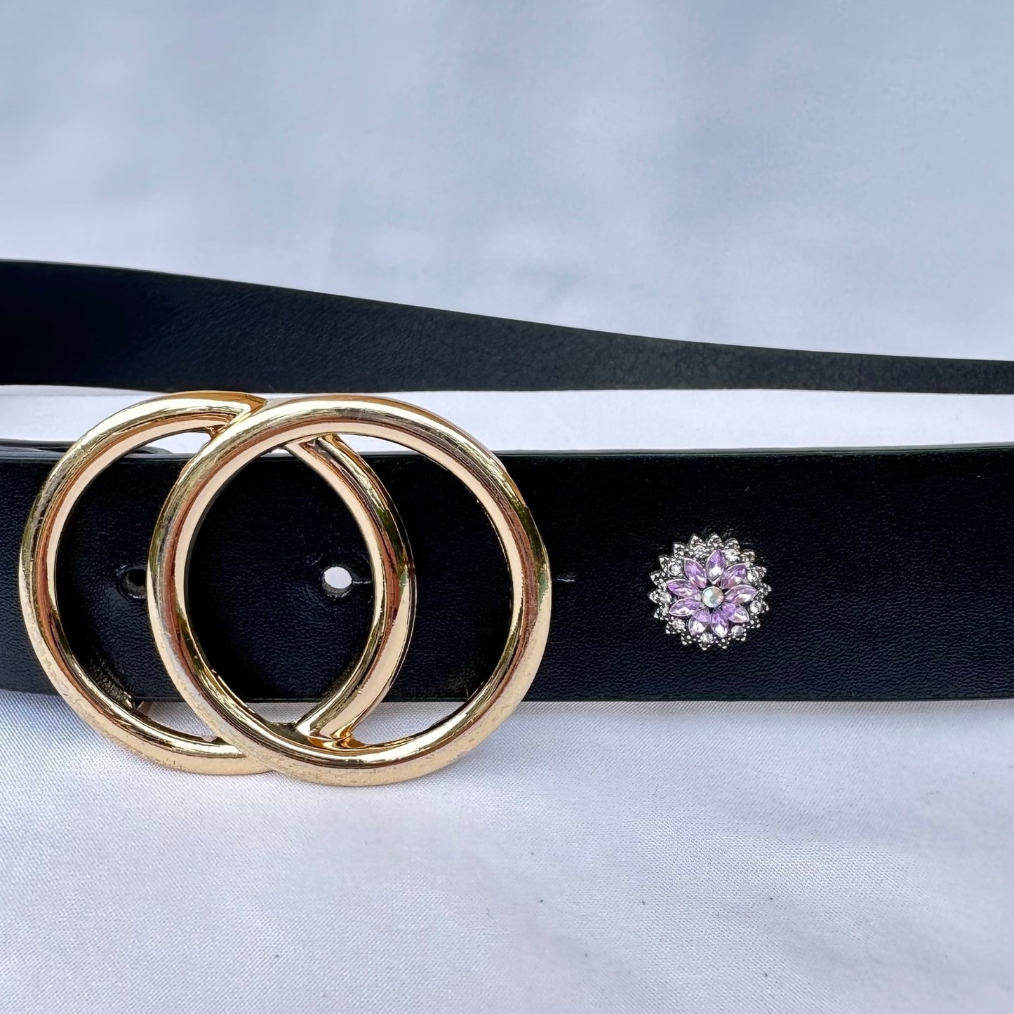 Purple Flower Bag, Watch Band Charm