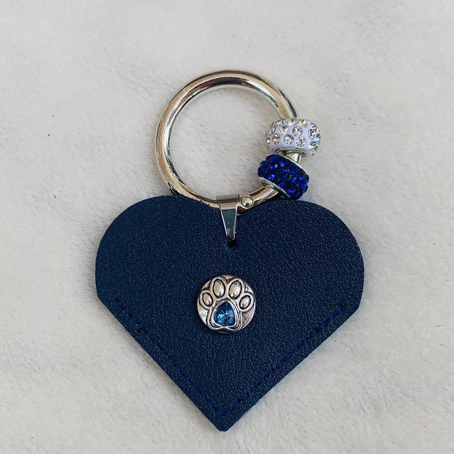 Heart PU Leather Bag Accessory and Keychain