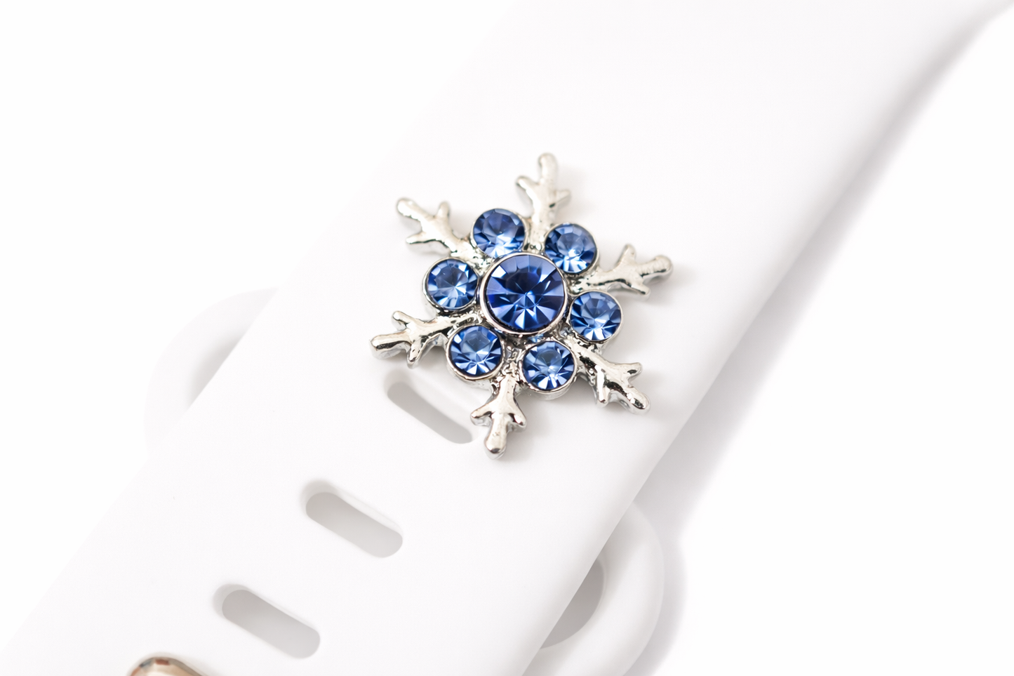 Large Snowflake Charm (Blue Stone)