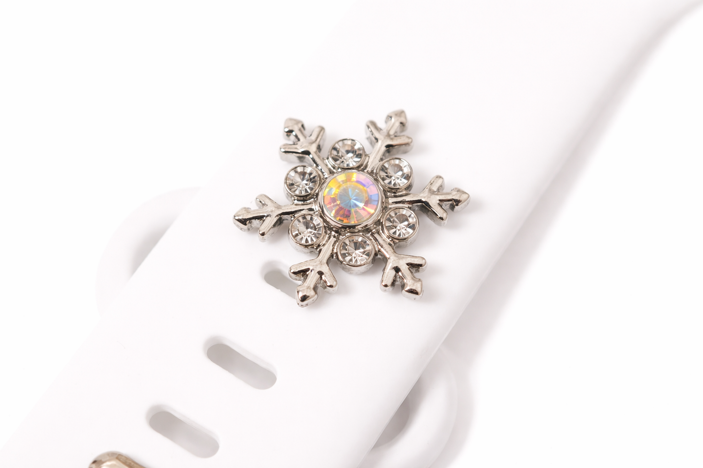 Large Snowflake Charm (AB Stone)