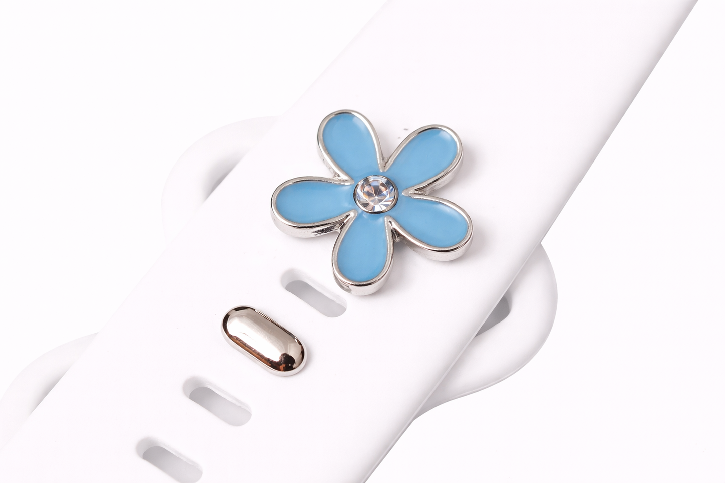 Flower Petal Jewelry Charm for Watch Bands (Blue)