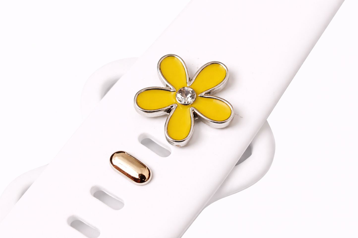 Flower Petal Jewelry Charm for Watch Bands (Yellow)