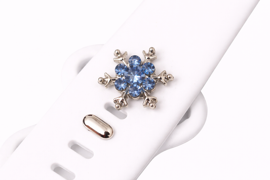 Snowflake Watch Band Charm (Blue)