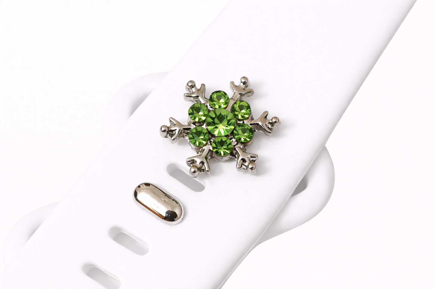 Snowflake Watch Band Charm (Green)
