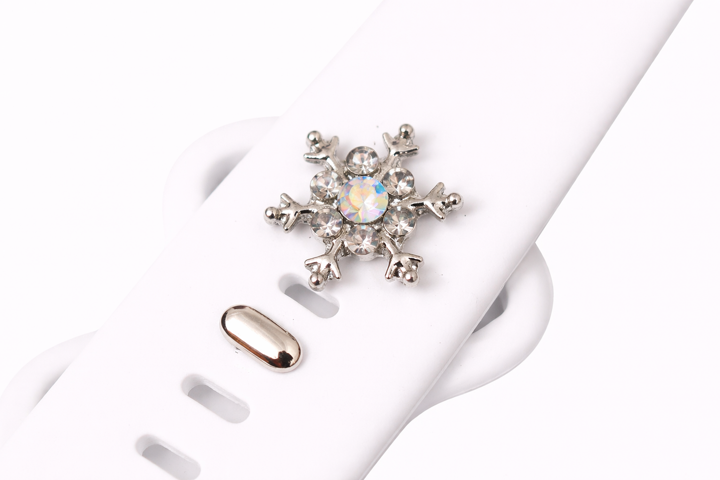 Snowflake Watch Band Charm (Multitone Stones)